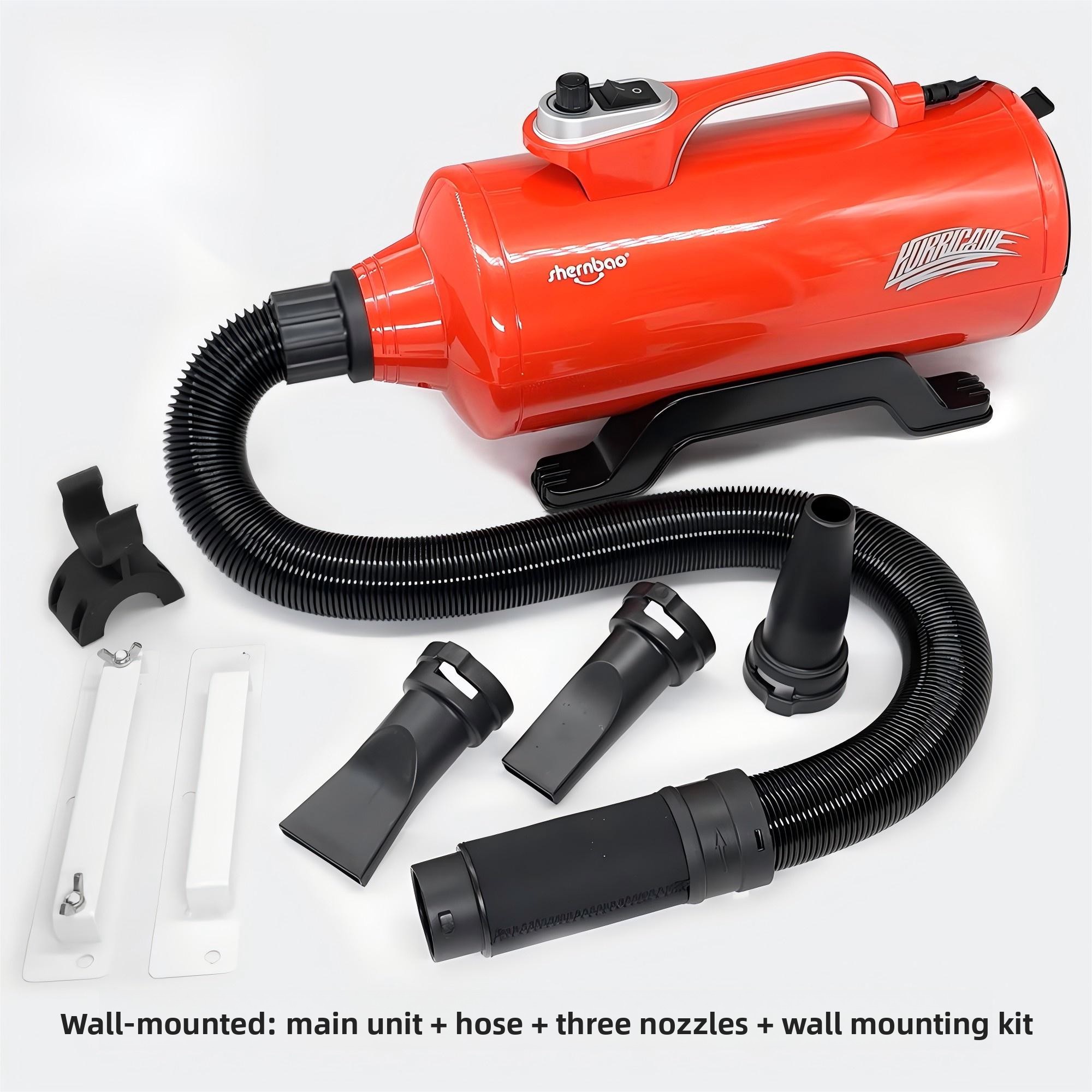 Support mural rouge pour animalerie