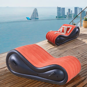 Canapé-<span class=keywords><strong>lit</strong></span> gonflable pliable moderne 2025 avec revêtement en tissu floqué, causeuse <span class=keywords><strong>2</strong></span> <span class=keywords><strong>places</strong></span> pour usage extérieur et loisirs - Product Image 5