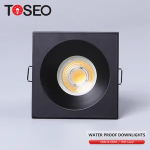 Hoge Kwaliteit Verzonken Ip65 Led Downlight Vierkante Gu10 Anti Glare Waterdichte Downlights