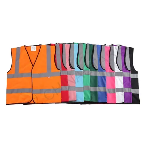 CSV-056 Chinastars classic purple pink blue red black white dark-green rosy 11 colors available high visibility safety vest