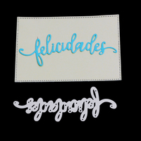 Ziwwaagu-matrices de découpe de métal, lettre espagnole, Scrapbooking, artisanat, Machine populaire, 80 cm, nouveauté 2022