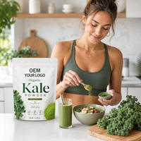 Poudre de Kale Superalimentaire Qualité Alimentaire Poudre de Légumes Verts Marque Privée OEM ODM Vente en Gros