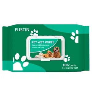 OEM ODM Soft Pet Wet Cleaning eye Hypoallergenic wipes for paw teeth dogs and cats