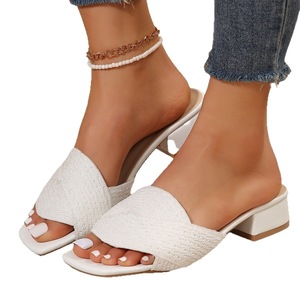 Ropa exterior femenina transfronteriza con sandalias sin cordones de talla grande y pantuflas de una pieza - Product Image 6
