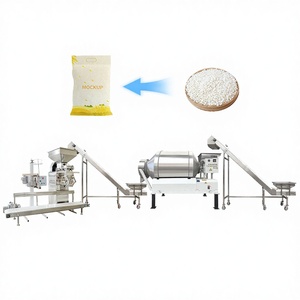 Ligne de transformation alimentaire automatique haute efficacité HONGDI, mélangeur rotatif à tambour 1000L, machine d'emballage sous blister double pour noix - Product Image 1