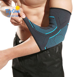 Top One Anti-Slip Nylon Knit Fitness Gym Elbow Brace <b>Sleeves</b> for Spring Weightlifting Cycling Running - Product Image 1