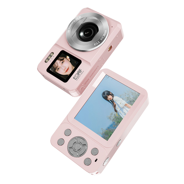4k Digital Camera Autofocus Vlogging Camera Kids 64MP 18X Digital Zoom Anti-Shake Children Travel Selfie Camera for Kid