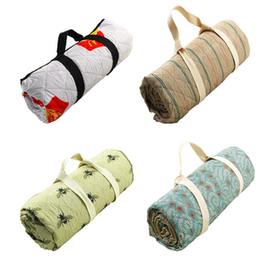 Tapis de pique-nique portable en taffetas avec doublure <span class=keywords><strong>polaire</strong></span>, logo personnalisé, fabricant pour le camping, les voyages et les chaînes de magasins - Product Image 5