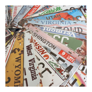 Nuevos accesorios personalizados para vehículos, placa de matrícula de coche reflectante en relieve de aluminio y Metal - Product Image 1