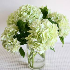 Arreglo Floral de Hortensias Artificiales de Alta Gama con Tacto <span class=keywords><strong>Real</strong></span>, en Azul, Amarillo y Rosa, Flores de Hortensias 3D Artificiales para Boda - Product Image 3
