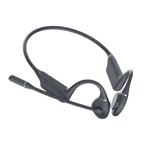 Earphone Stereo nirkabel IPX-5 tahan air telinga terbuka Headset olahraga Earphone konduksi tulang olahraga headphone konduksi tulang Tws