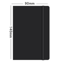 Cuaderno pequeño de tapa dura A5, diario de mano de cuero PU barato, diario de negocios, cuaderno de promoción, material escolar estacionario