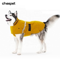Veste à capuche rafraîchissante pour animaux de compagnie Vêtements pour animaux de compagnie Manteau imperméable pour chien Manteau de pluie pour chien avec chapeau rétractable