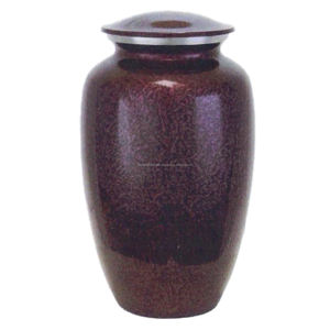 โกศที่ระลึกงานศพสำหรับผู้ใหญ่,ทำจากโลหะผสมมีสไตล์สำหรับขี้เถ้ามนุษย์งานทำมือด้วยทองเหลืองและอลูมิเนียม - Product Image 2