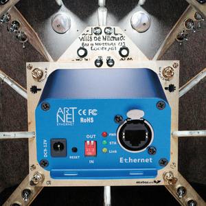 Extenseur de signal <span class=keywords><strong>ArtNet</strong></span> DMX512, contrôleur d'éclairage de scène LED à 2 sorties et boîtier en plastique pour la conversion de signal d'éclairage - Product Image 4