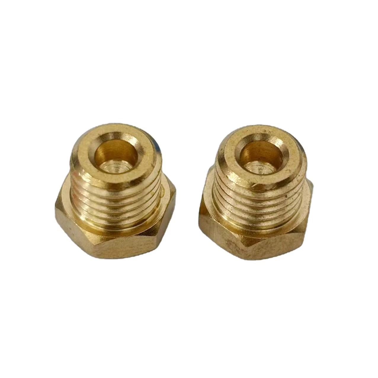 S12-M10X1.25-L11--Brake Tube Copper Fittings Copper Three-way Brake Tube Connector Stopper Brass pipe fittings