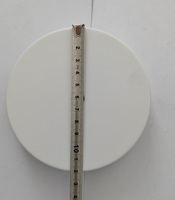 Lampe de table pour usage intérieur, support en fer 120*25mm, base à bords pliés, accessoires d'éclairage en stock