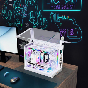 ZeroMaster Nuevo diseño de escritorio Gamer <span class=keywords><strong>Tower</strong></span> LCD <span class=keywords><strong>Case</strong></span>, compatible con ATX/MATX y <span class=keywords><strong>Mini</strong></span>-<span class=keywords><strong>ITX</strong></span>, equipado con interfaz para jugadores de escritorio, en stock - Product Image 4