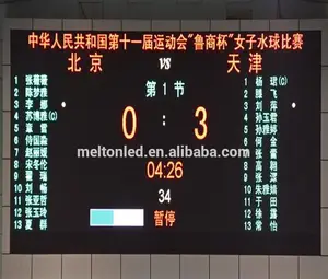 Screen Board Indoor Stadium Swimming Timing and Scoring System 3mm SCREE Full Color Hotel ,advertisement -20℃ ~ 60℃ 700W /SQM