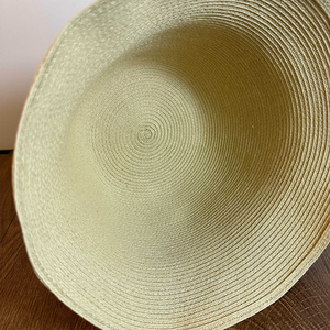 Custom Logo Straw Bucket <b>Hat</b> Bulk Women's Summer <b>Sun</b> Cap Bell-shaped Minimalist <b>Ladies</b> Straw <b>Hats</b> with Wholesale - Product Image 3