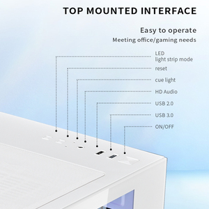 Snomwan 004 Lưu Trữ Master Trường Hợp M-ATX Máy Tính Trường Hợp Giữa Tháp Với USB 3.0 3.5-HDD * 1 2.5-SSD * 2 240Mm Hỗ trợ Phía Trước - Product Image 3