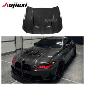 Cubierta de capó de motor de fibra de carbono seco estilo <span class=keywords><strong>AN</strong></span> para BMW G80 M3 G82 G83 M4 2021 + capó de motor de carbono Kit de carrocería de instalación perfecta - Product Image 1
