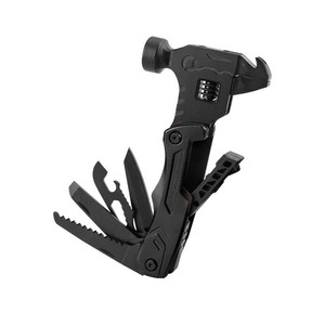 Outil multifonction pliable en acier inoxydable avec logo personnalisé OEM, marteau, pinces, 18 en 1, pour le camping en plein air, la survie, les situations d'urgence - Product Image 1