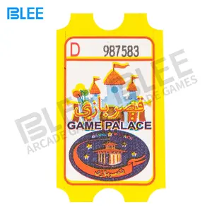 Best price from China of 180g Custom lottery arcade tickets for arcade games