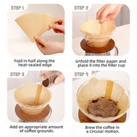 Accessoires pour café, filtres en papier coniques V-Filter, portables, écologiques, de haute qualité, filtres à café jetables