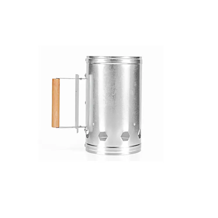 Wholesale survival Galvanized charcoal chimney bucket lighter fire starter camping