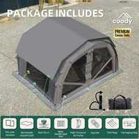 Tente gonflable Coody 10.0 Pro Air - Gris, nouveau style, en coton, monocouche, pour le camping, portable, pour 2 à 4 personnes, en toile gonflable