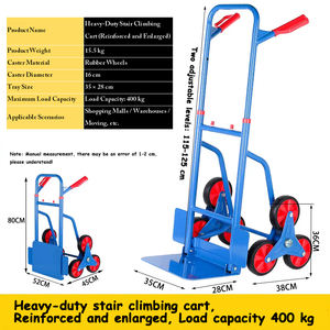 6-wiel trapklimmende handkar, opvouwbaar voor thuis en magazijn - Product Image 1