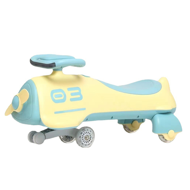 Plane Steering Wheel Swing Kids Ride on Twist Swing Car for Baby With Music
