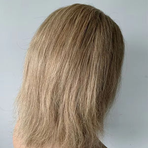 DX429 Pelucas de Encaje Completo Transparente de Pelo Humano Virgen Brasileño Liso para Mujeres Negras Listas para Usar y Trenzar 18 Pulgadas - Product Image 4