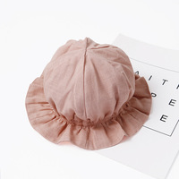 Gorro de Pescador para Bebé, Primavera Otoño, Estilo Princesa, Gorro Delgado para Recién Nacido, Cálido, de Fibra de Algodón, Protección Solar