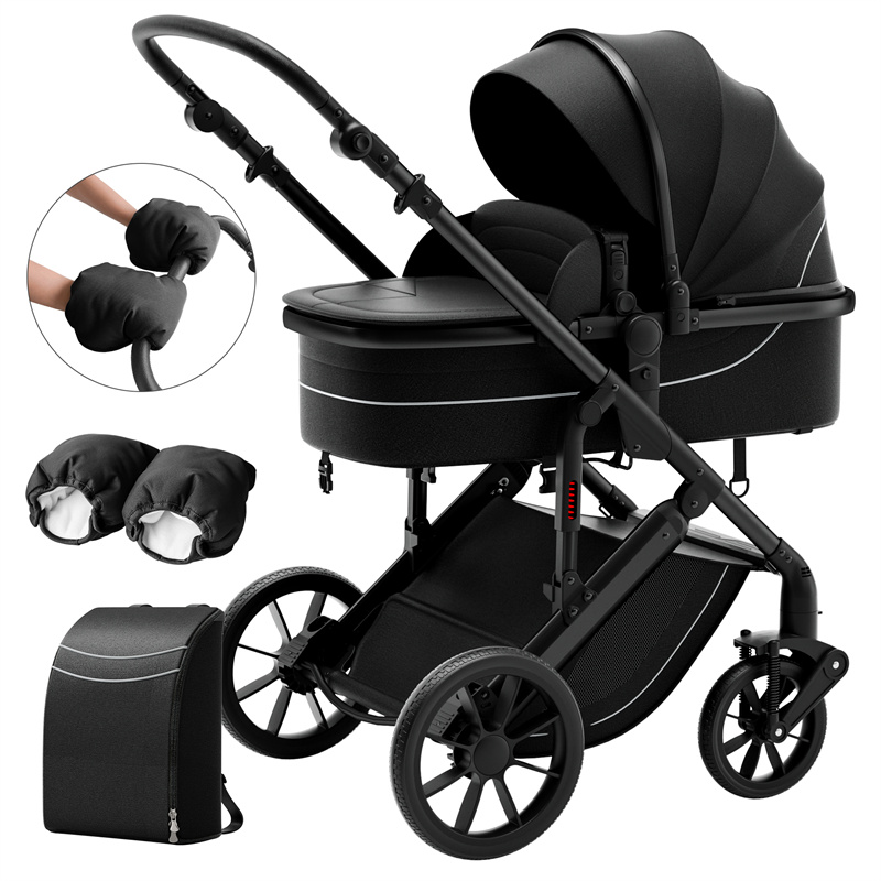 Fangzhuo trade Pushchair Compact Lightweight Travel Baby two way trolley Pram 2 In 1 stroller Foldable Stroller