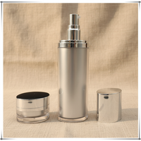 Ensemble d'emballages cosmétiques de haute qualité, forme ovale, 60 ml et 120 ml, bouteilles de lotion et pots de crème personnalisés en couleur