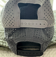 Nouvelle Arrivée Casquette de Baseball Unisexe 6 Panneaux en Dobby Couleur Unie 100% Coton Perforée au Laser Imperméable Effet Nacré pour Sport et Pêche