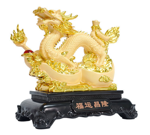 Cinese tradizionale Fengshui Blue Jade Resin Crafts <span class=keywords><strong>Dragon</strong></span> table Ornament Decoration Feng Shui <span class=keywords><strong>Ball</strong></span> artigianato drago cinese - Product Image 4