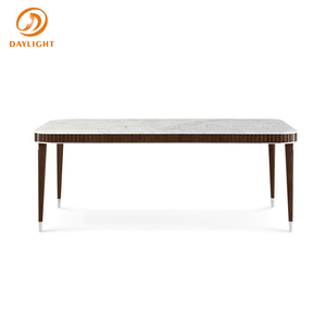 Mesa de Comedor de Estilo Moderno con Tablero de MDF y Patas de Metal, Muebles de Comedor Económicos para el Hogar - Product Image 6