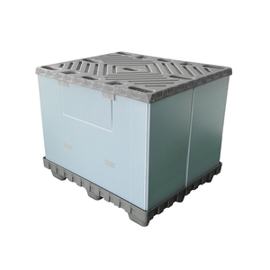 1025*730mm Customized Size <b>Plastic</b> Bulk <b>Box</b> Safe <b>Stacking</b> <b>Plastic</b> Gaylord Shipping <b>Box</b> for Construction Industry - Product Image 1