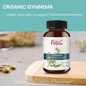 Complément alimentaire personnalisé à base de plantes Gymnema Sylvestre, 60 gélules, favorise le métabolisme des glucides - Product Image 2
