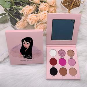 Bán Buôn Nhãn Hiệu Riêng 9 Màu Trang Điểm <span class=keywords><strong>Eyeshadow</strong></span> <span class=keywords><strong>Palette</strong></span> Chất Lượng Cao Sắc Tố Cao Ép Long Lanh <span class=keywords><strong>Eyeshadow</strong></span> - Product Image 3