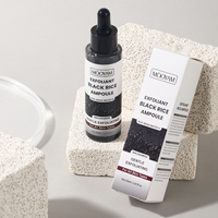 Sérum Ampoule Exfoliant au Riz Noir Marque Blanche – Essence Contrôle Sébum, Aide à Réduire le Sébum, Équilibre la Peau, Affine les Pores, Sérum Visage