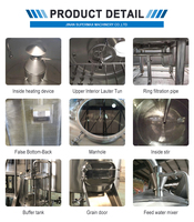 Máquina de Elaboración de Cerveza con Calentamiento Eléctrico de 500L/5BBL, Equipo de Cervecería de Acero Inoxidable con Control Automático PLC para Bares y Cervecerías