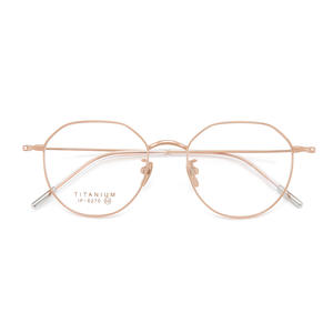 Monture de lunettes ovale en titane pur 6270, branches antidérapantes, unisexe, monture complète, verres acryliques, design léger - Product Image 2