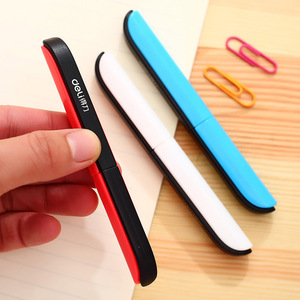 Deli Student Folding Scissors Mini 4.92 In Portable Colorful Metal Blade For School Use - Product Image 3