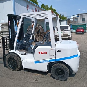 Chariot élévateur <span class=keywords><strong>diesel</strong></span> d'occasion TCM FD35 de fabrication japonaise, 3,5 tonnes, à prix réduit, en excellent état de fonctionnement, pour usage commercial. - Product Image 4