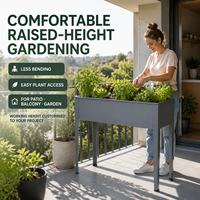 Bac de Jardin Surélevé en Métal avec Pieds Zincalume pour Espaces Publics Extérieurs, Vente en Gros OEM Australie