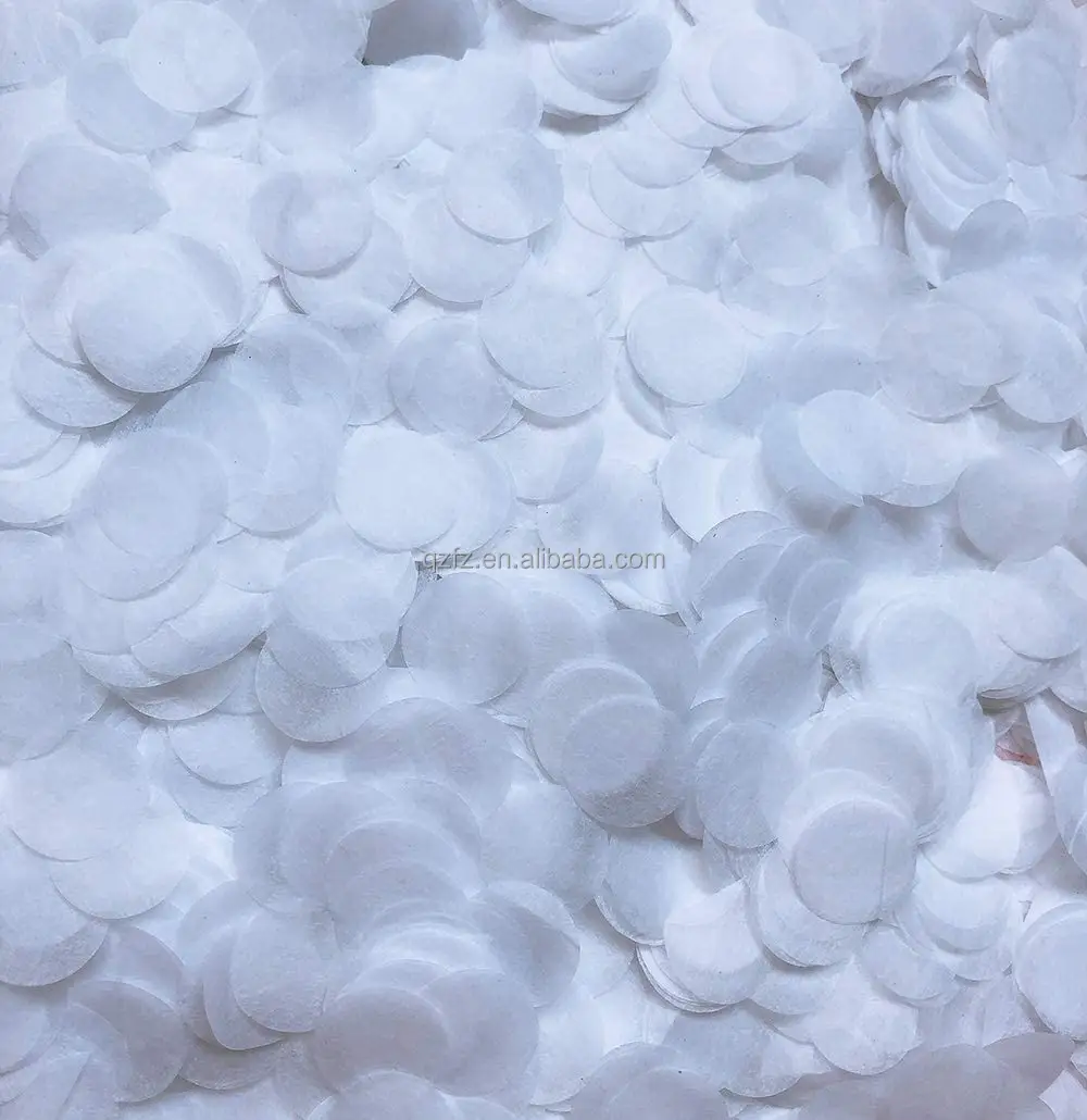 Белая бумага с конфетти, 15 мм/25 мм, биоразлагаемая бумага, круги с конфетти для стола, украшение для свадьбы, дня рождения